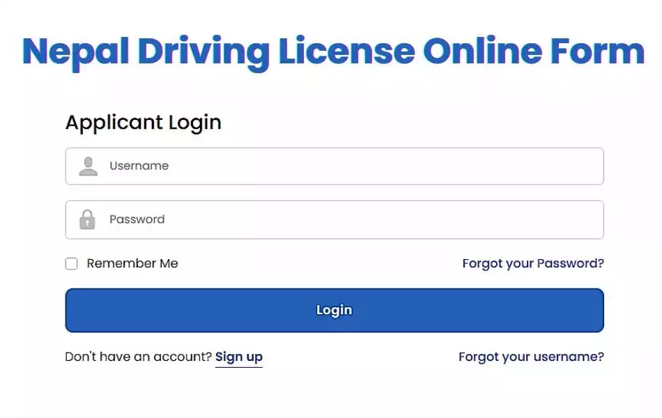 Driving License Online Nepal, Apply Online Registration Form 2080