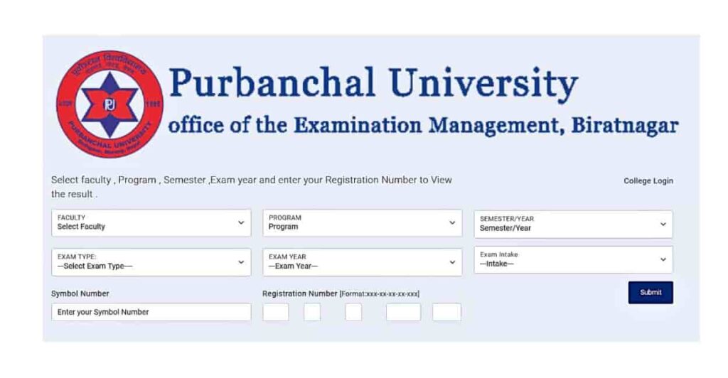 PU Result 2080 Puexam.edu.np Check Purbanchal University Result