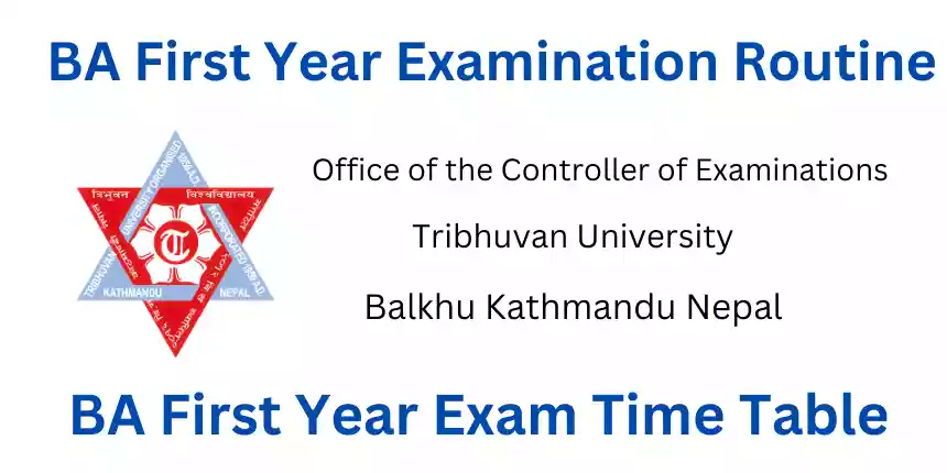 BA 1st Year Exam Routine 2080 Check TU BA 1st Year Time Table