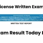 driving license result likhit exam result
