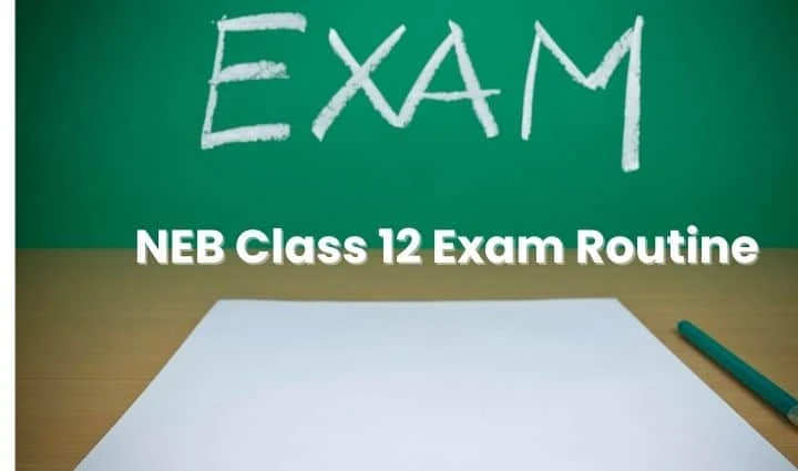 class 12 exam routine